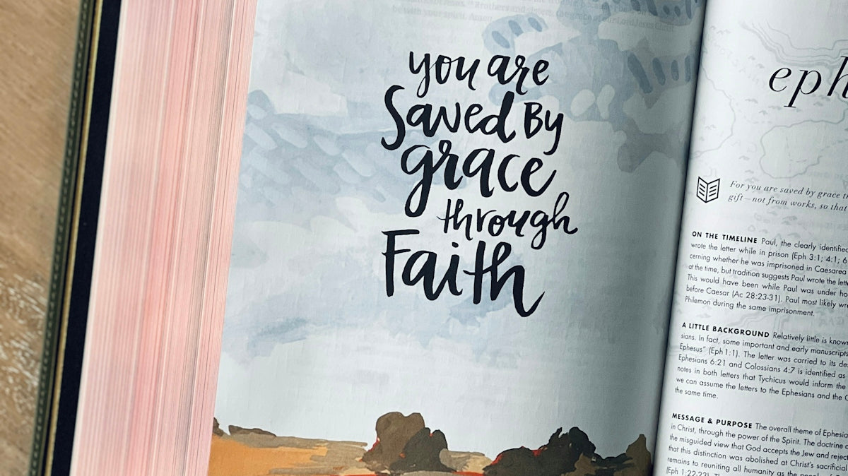 You are saved by grace through faith.