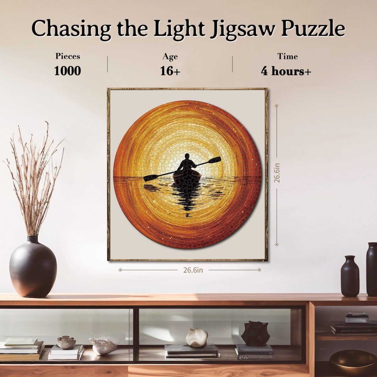 Artistic 1000 - Piece Cardboard Jigsaw Puzzle - Chasing the Light - KAAYEE Puzzle