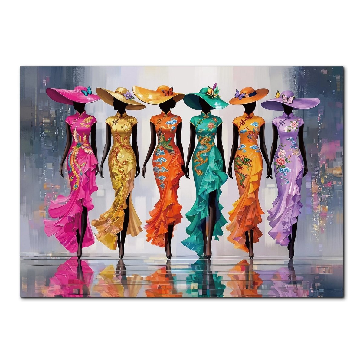 Artistic 1000 - Piece Cardboard Jigsaw Puzzle - Splendor in Silk - KAAYEE Puzzle
