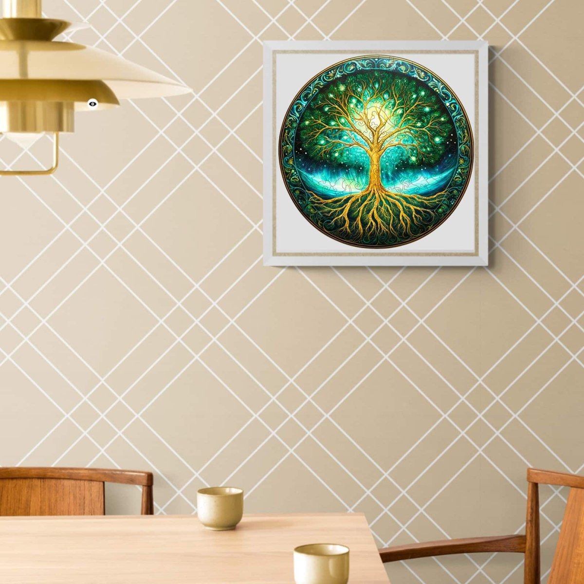 Aurora Tree of life Wooden Jigsaw Puzzle - KAAYEE Puzzle