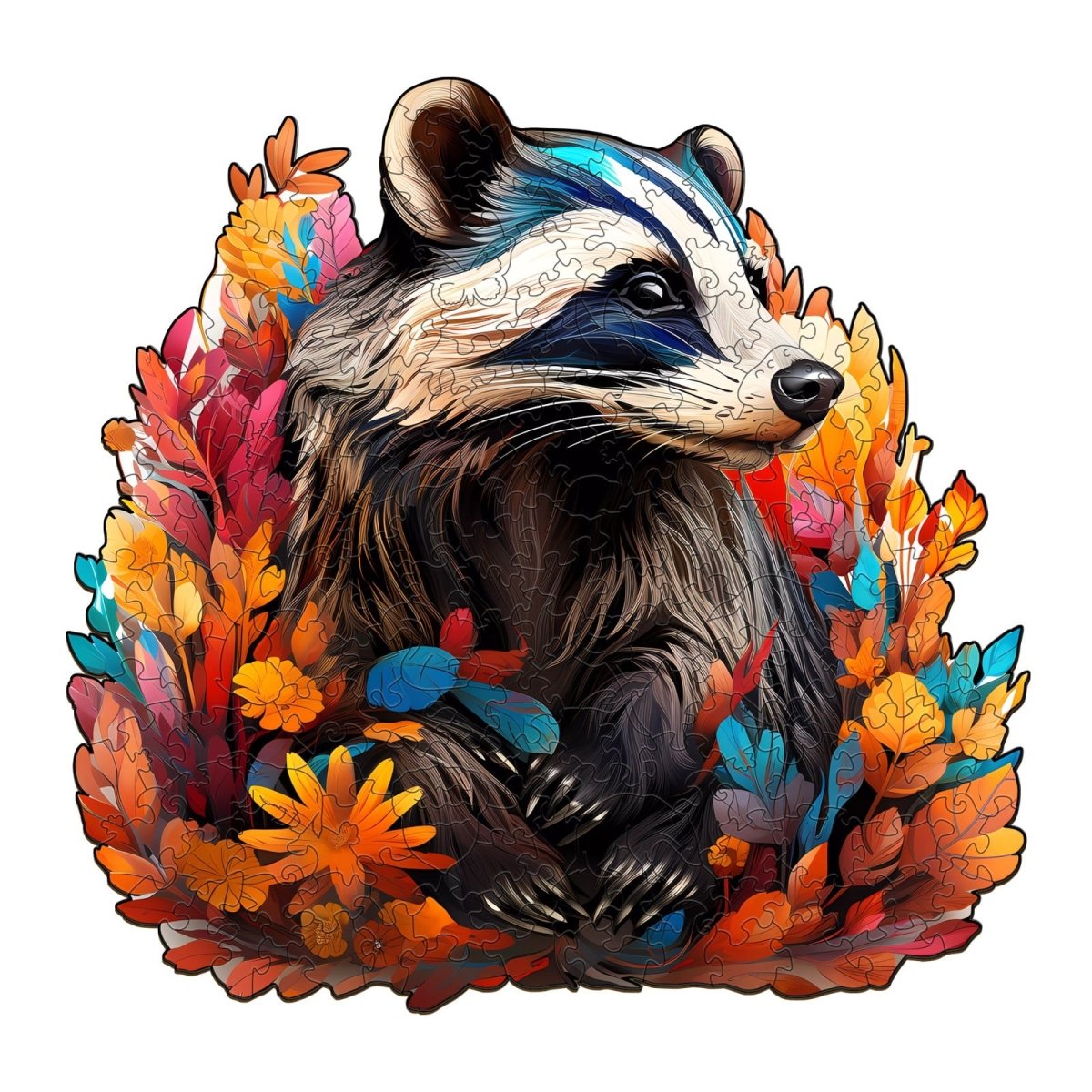 Badger Wooden Jigsaw Puzzle - KAAYEE Puzzle