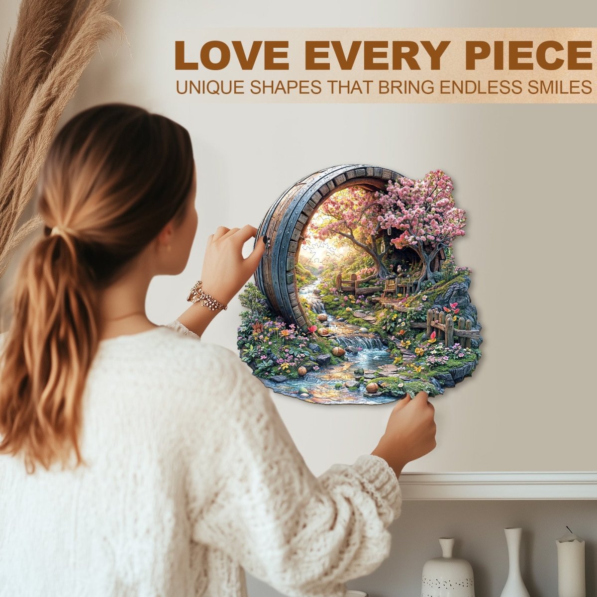 Barrel of Spring Wooden Jigsaw Puzzle - KAAYEE Puzzle