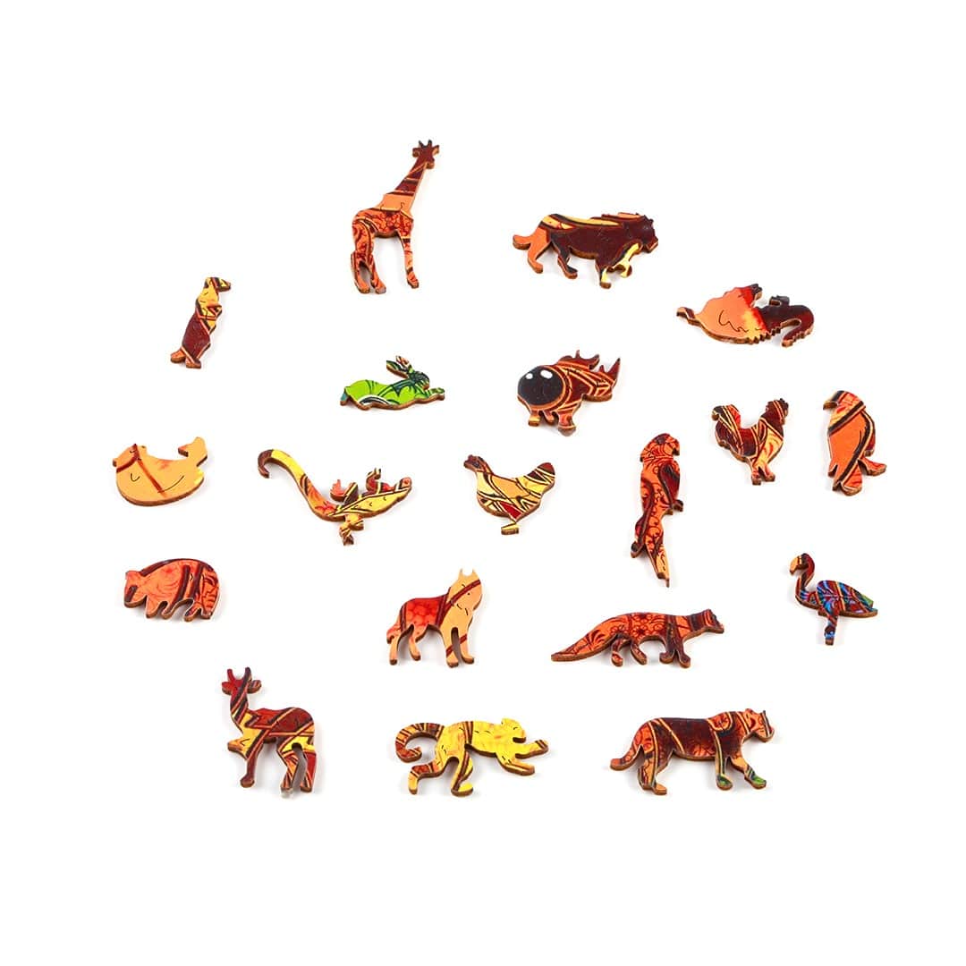 BOLD BEAR Wooden Jigsaw Puzzle - KAAYEE Puzzle
