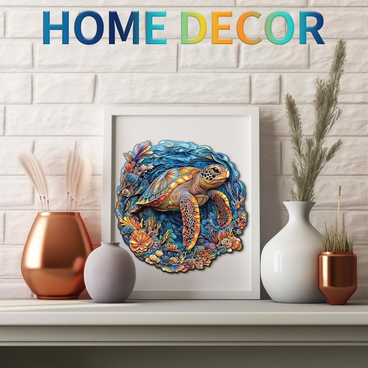 Brave Sea Turtle Wooden Jigsaw Puzzle - KAAYEE Puzzle