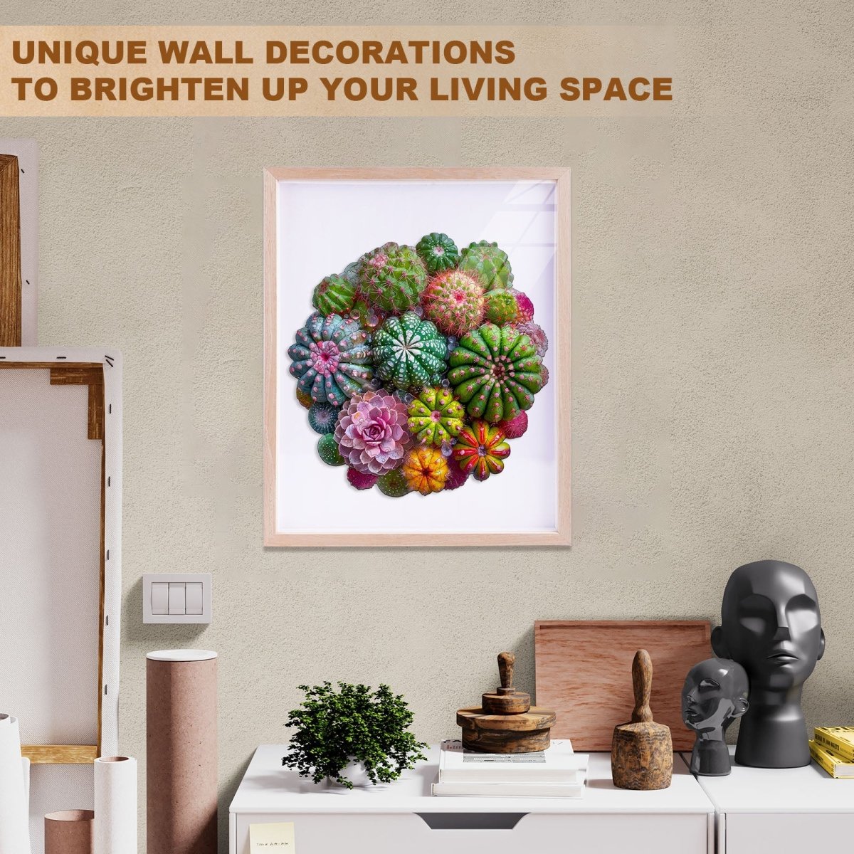 Cactus and Succulents Wooden Jigsaw Puzzle - KAAYEE Puzzle