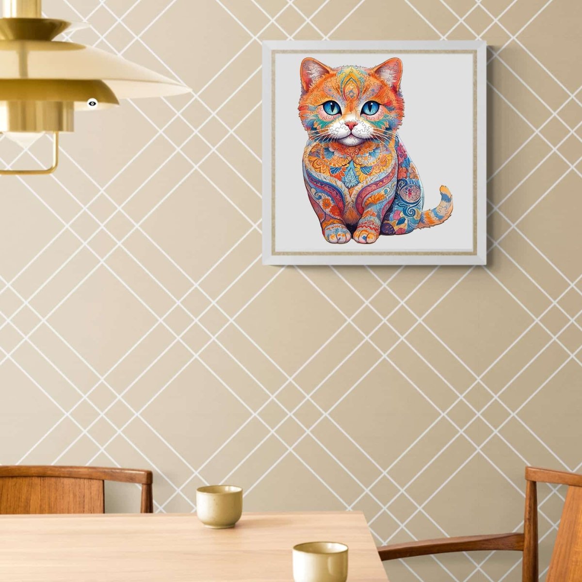Cute Scottish Cat Wooden Jigsaw Puzzle - KAAYEE Puzzle