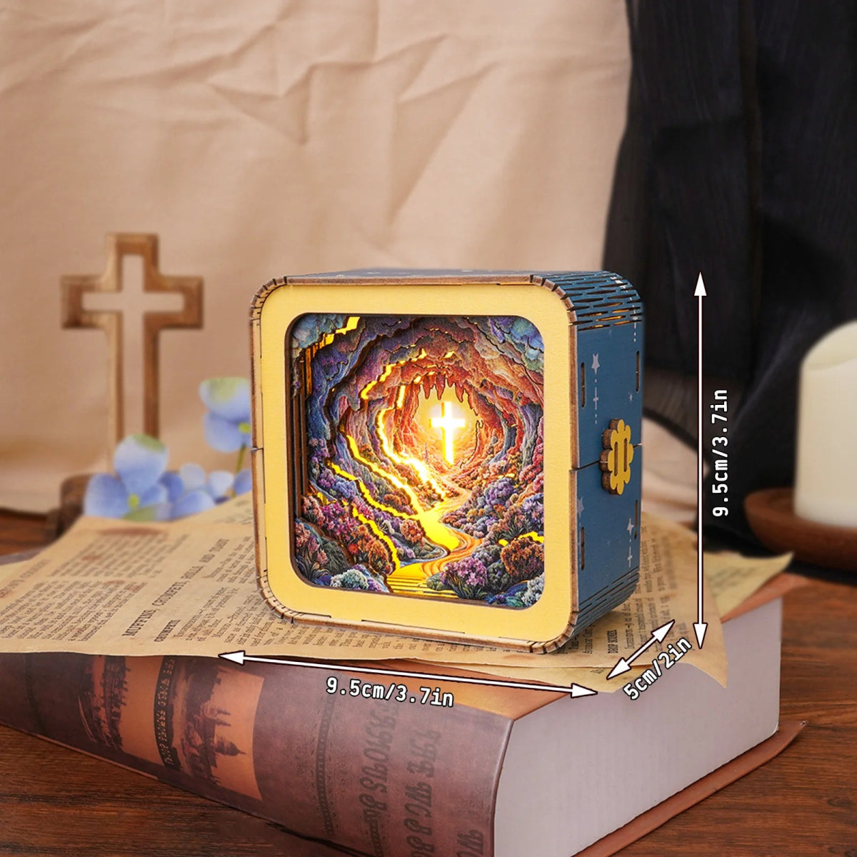 Dazzling Cross Night Light - KAAYEE Puzzle