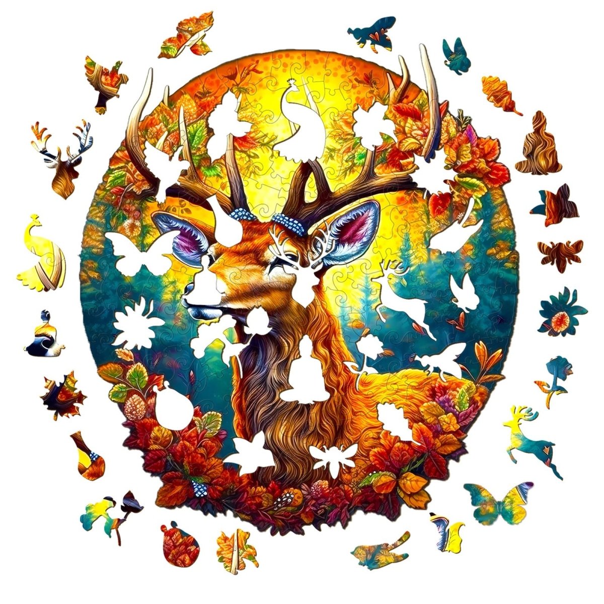 DEER OF LIFE 1 Wooden Jigsaw Puzzle - KAAYEE Puzzle