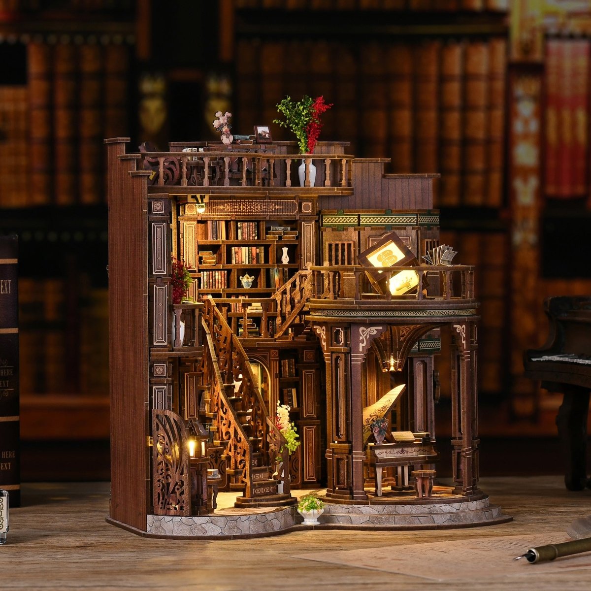 Dreamy Book Hall DIY Miniature House - KAAYEE Puzzle