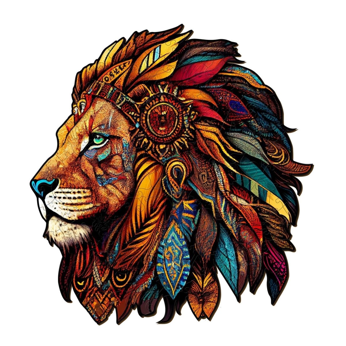 Lion King Wooden Jigsaw Puzzle - KAAYEE Puzzle