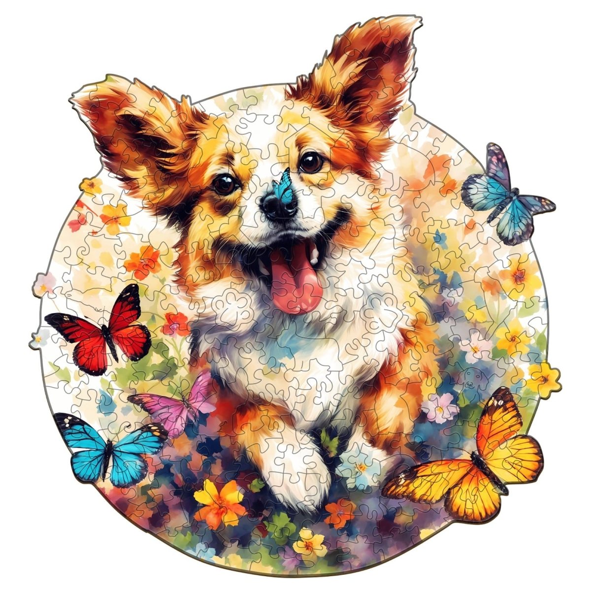 Lovable Puppy Wooden Jigsaw Puzzle - KAAYEE Puzzle