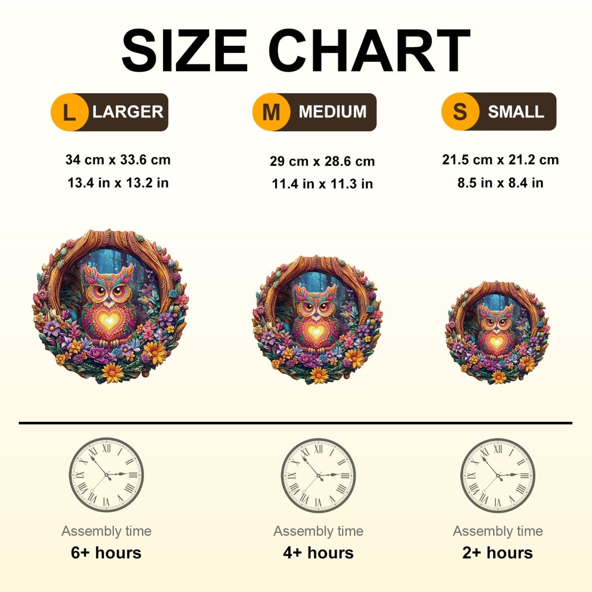 Loving Owl Wooden Jigsaw Puzzle - KAAYEE Puzzle