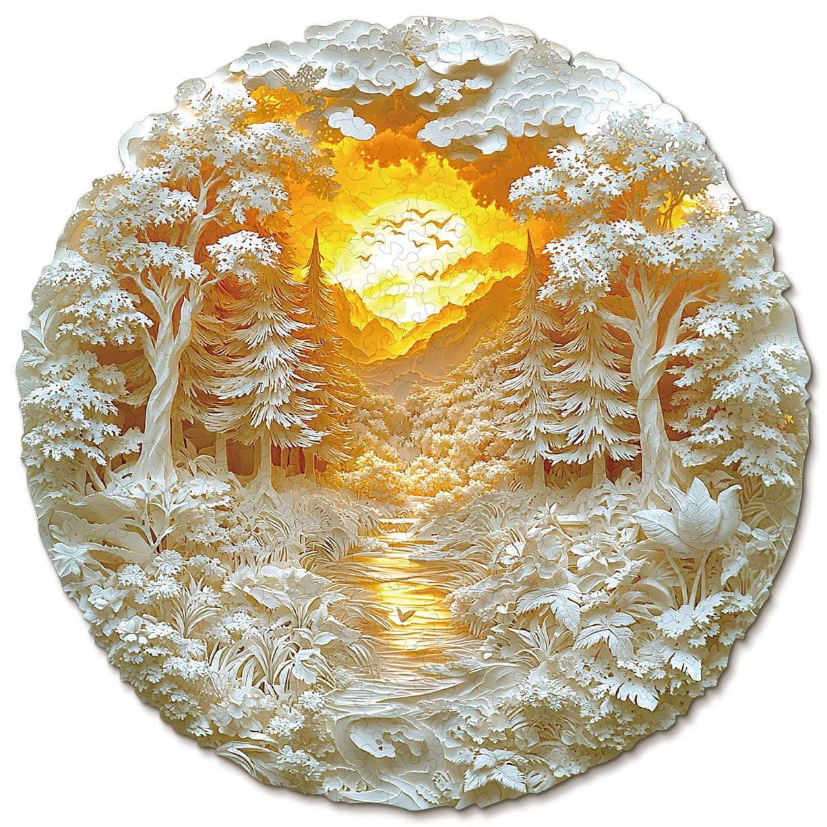 Mysterious Forest Wooden Jigsaw Puzzle - KAAYEE Puzzle