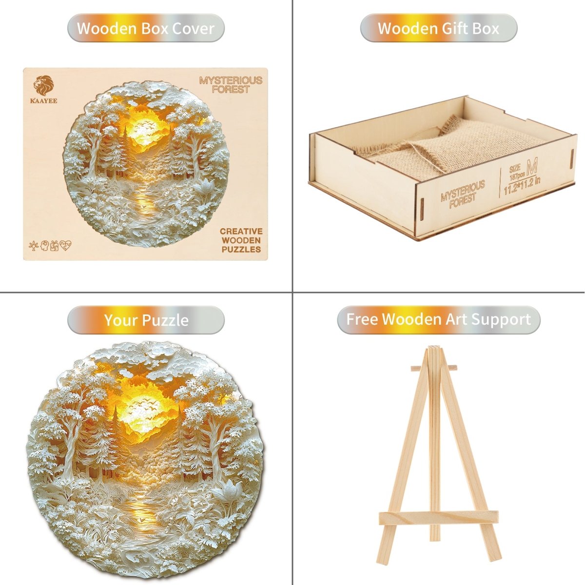 Mysterious Forest Wooden Jigsaw Puzzle - KAAYEE Puzzle