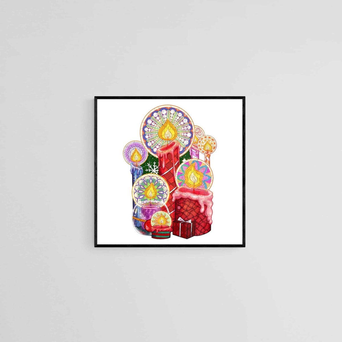 PULSATING CANDLE Wooden Jigsaw Puzzle - KAAYEE Puzzle