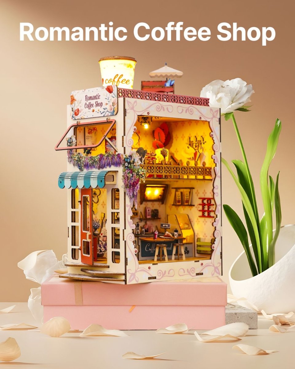 Romantic Coffee Shop Book Nook - KAAYEE Puzzle
