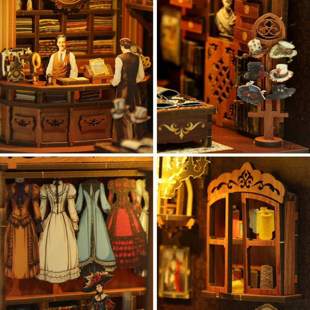 Royal Tailoring Shop Book Nook Kit - KAAYEE Puzzle