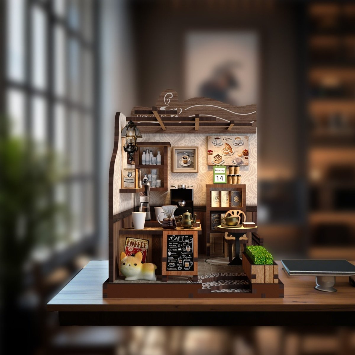 Rural Coffee Shop DIY Miniature House - KAAYEE Puzzle