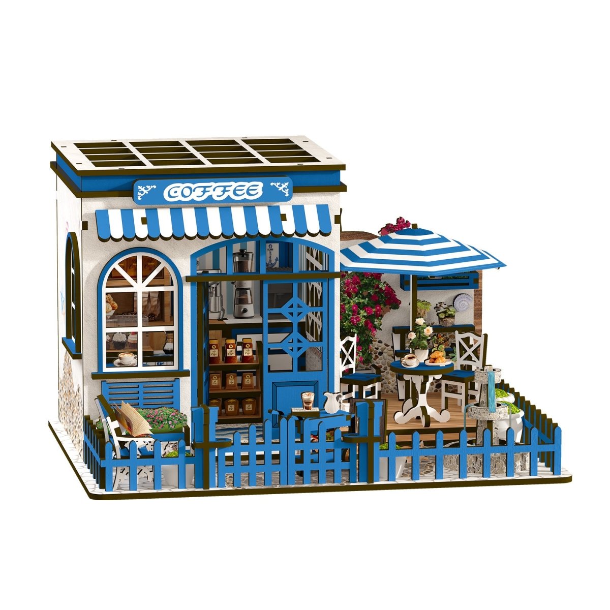 Santorini Sun Coffee DIY Miniature House - KAAYEE Puzzle