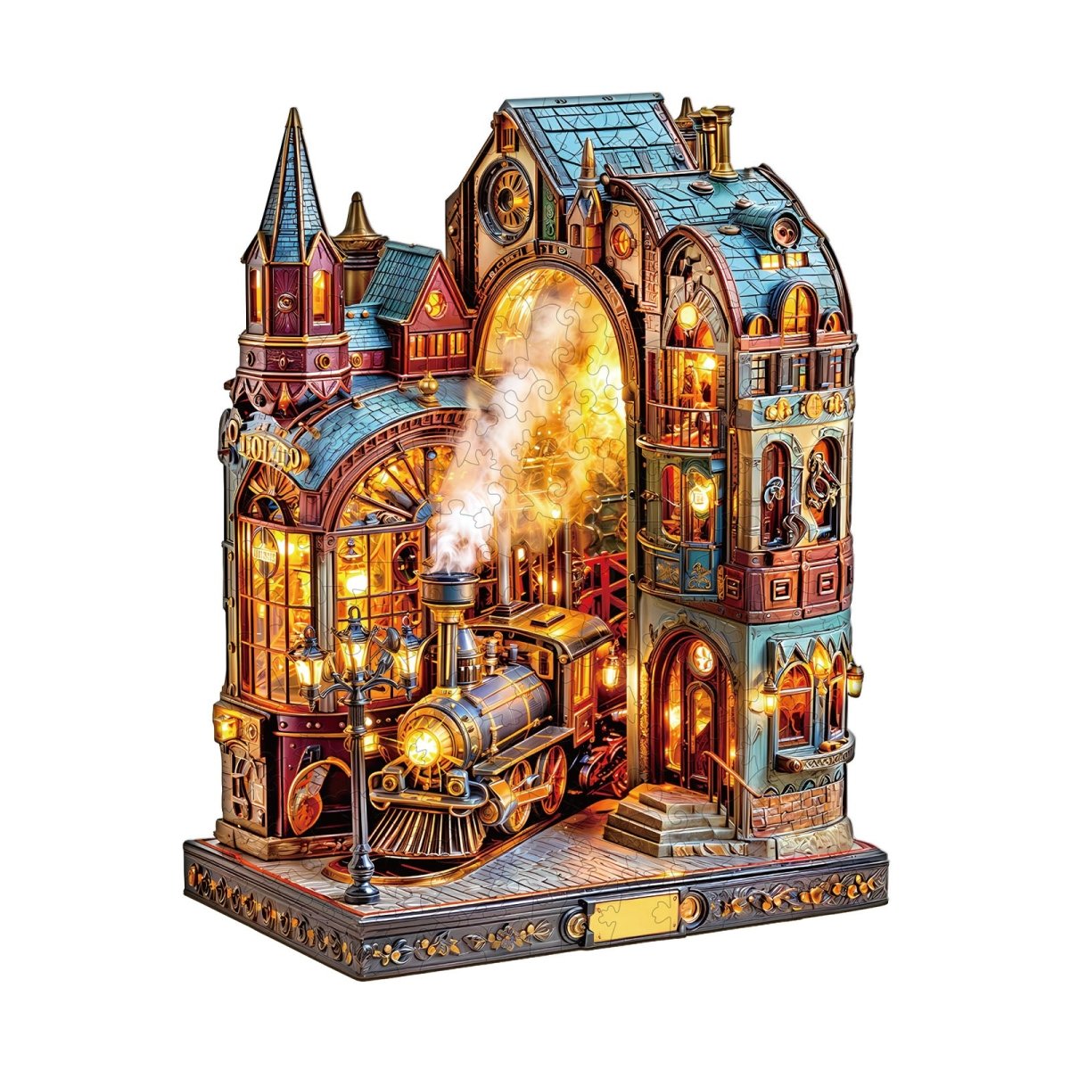Steam platform Wooden Jigsaw Puzzle - KAAYEE Puzzle