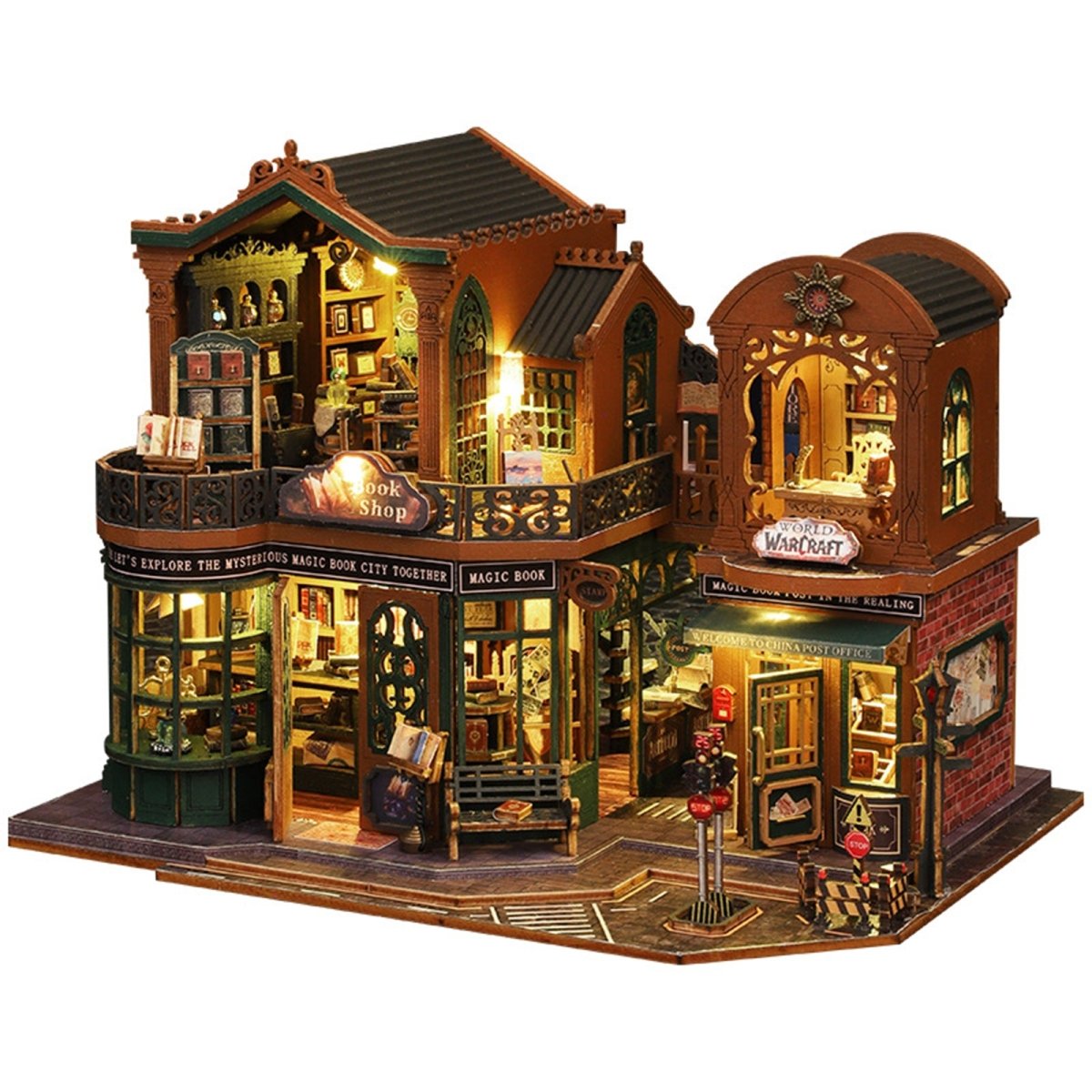 Twilight Book City DIY Miniature House - KAAYEE Puzzle