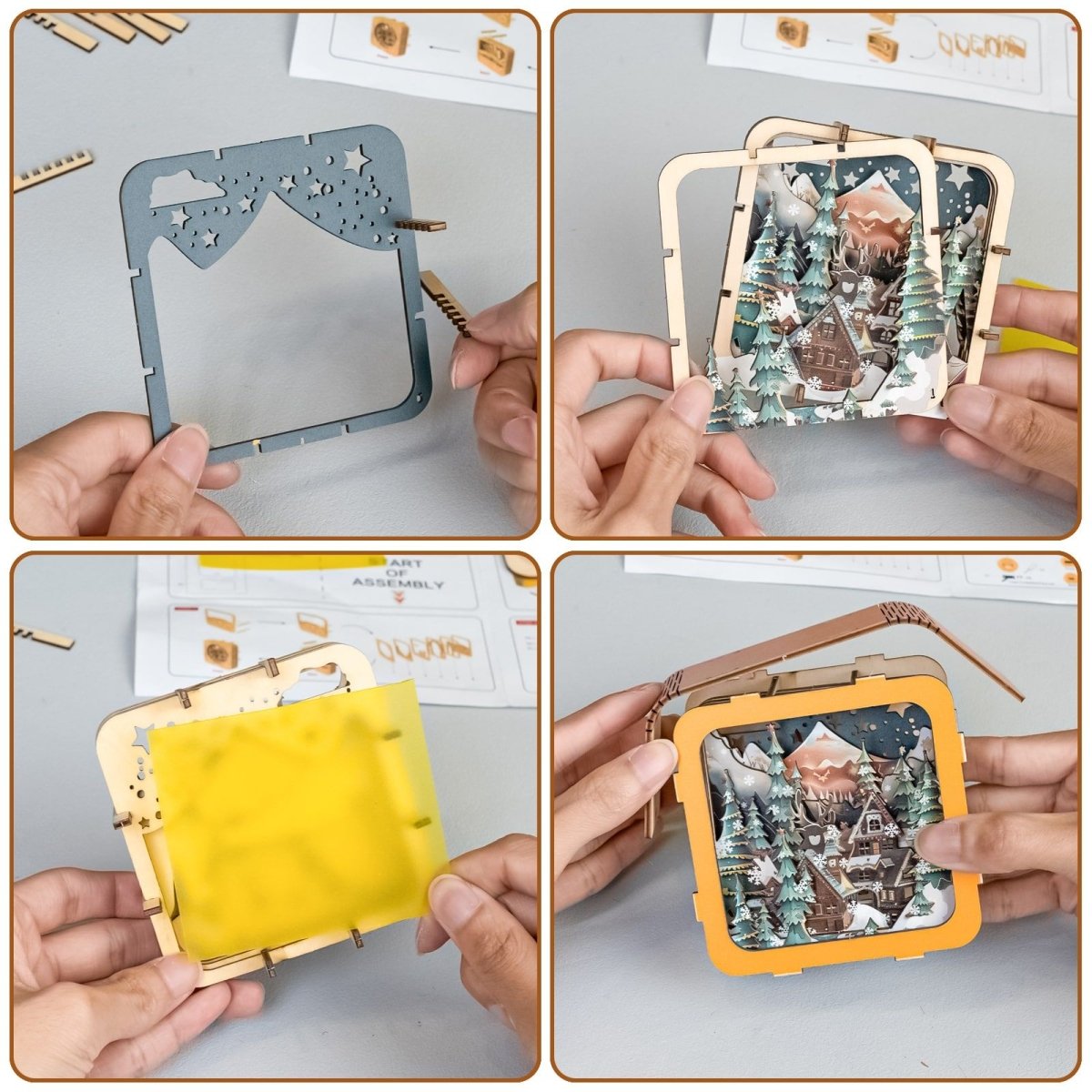 Warm Christmas Eve Night Light - KAAYEE Puzzle
