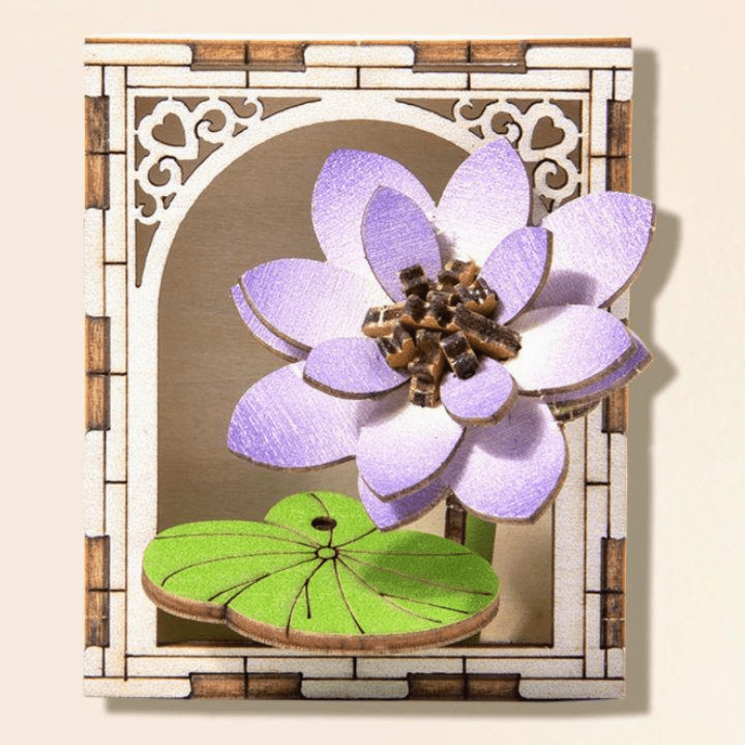 Water Lily Fridge Magnet Kit - KAAYEE Puzzle