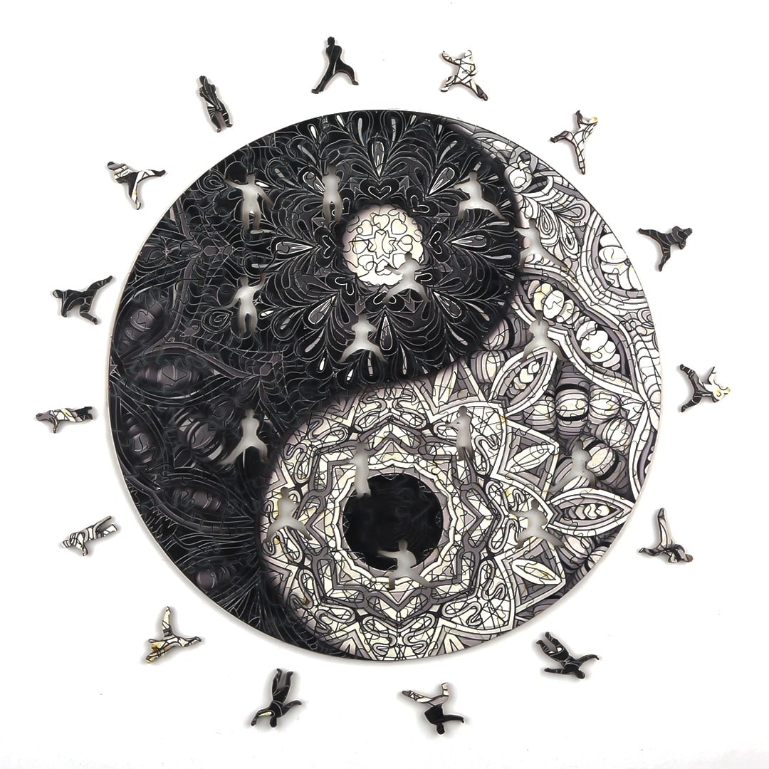 YIN YANG Wooden Jigsaw Puzzle - KAAYEE Puzzle