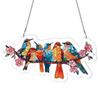114 - piece Acrylic Jigsaw Puzzle Suncatcher - Blossom Songbirds - KAAYEE Puzzle