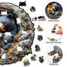 3D Hugging Bear and Cub Wooden Jigsaw Puzzle - KAAYEE Puzzle