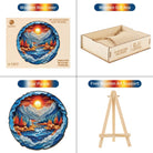 3D Mountains and Rivers Wooden Jigsaw Puzzle - KAAYEE Puzzle