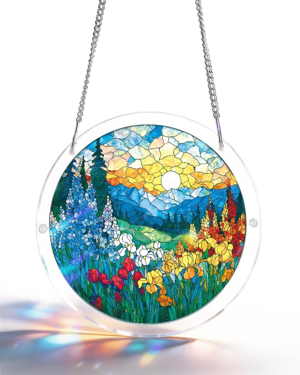 83 - piece Jigsaw Puzzle Acrylic Suncatcher - Dawn Blossom Sea - KAAYEE Puzzle