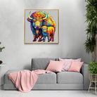 American Bison Family Wooden Jigsaw Puzzle - KAAYEE Puzzle