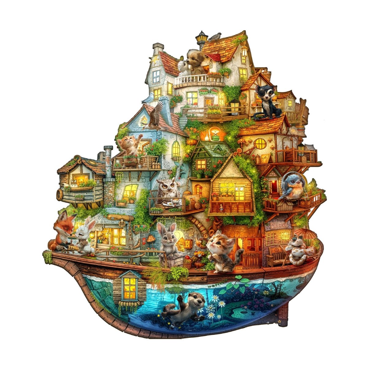Animal Ark Wooden Jigsaw Puzzle - KAAYEE Puzzle
