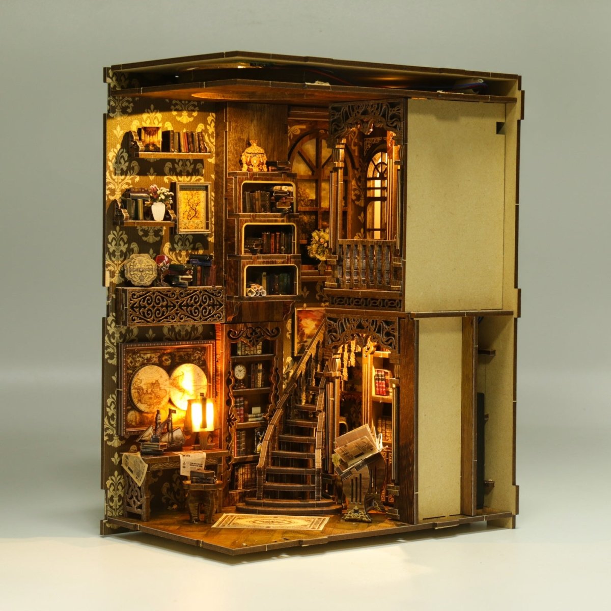 Antique Book Collection Room Book Nook Kit - KAAYEE Puzzle