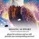 Artistic 1000 - Piece Cardboard Jigsaw Puzzle - Bald Eagle Flag - KAAYEE Puzzle