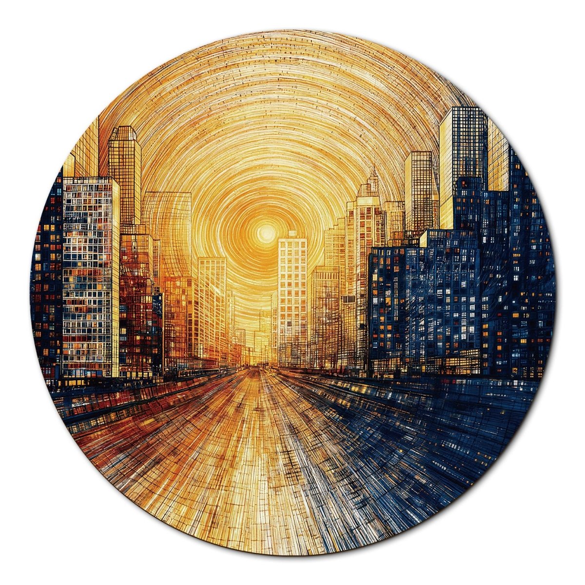 Artistic 1000 - Piece Cardboard Jigsaw Puzzle - City of Dawn - KAAYEE Puzzle