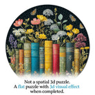 Artistic 1000 - Piece Cardboard Jigsaw Puzzle - Flower on Book - KAAYEE Puzzle