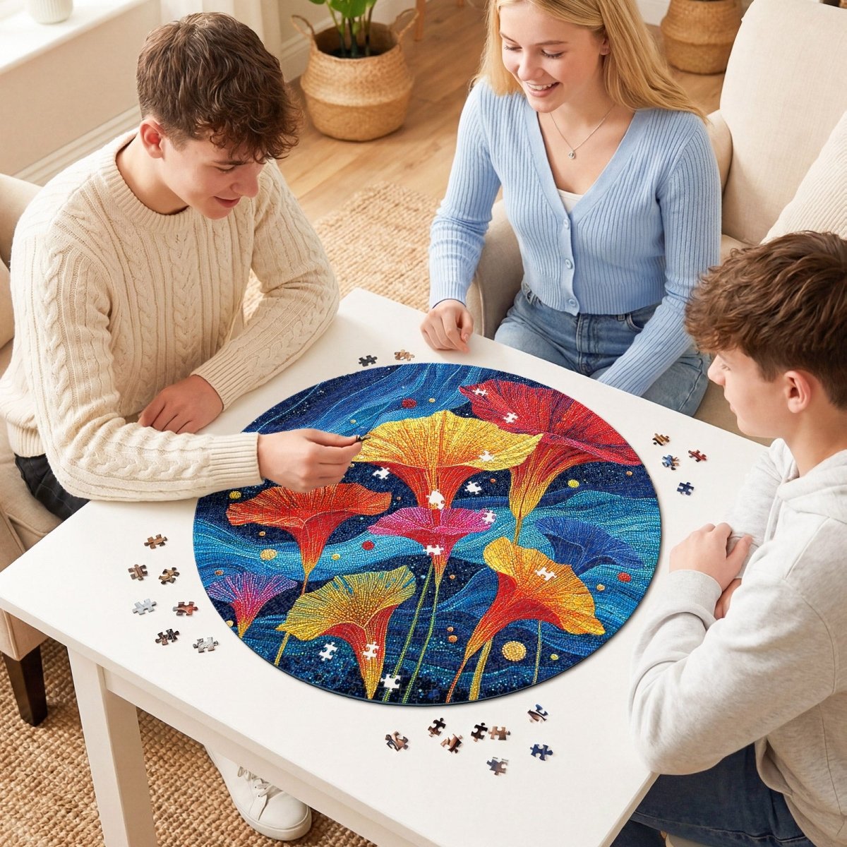 Artistic 1000 - Piece Cardboard Jigsaw Puzzle - Fragrance of the Dream Night - KAAYEE Puzzle