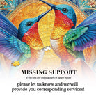Artistic 1000 - Piece Cardboard Jigsaw Puzzle - Hummingbirds in Radiance - KAAYEE Puzzle