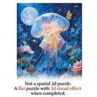 Artistic 1000 - Piece Cardboard Jigsaw Puzzle - Moonlit Jellyfish - KAAYEE Puzzle