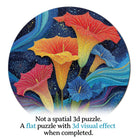 Artistic 1000 - Piece Cardboard Jigsaw Puzzle - Moonlit Waves of Flowers - KAAYEE Puzzle