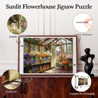 Artistic 1000 - Piece Cardboard Jigsaw Puzzle - Sunlit Flowerhouse - KAAYEE Puzzle