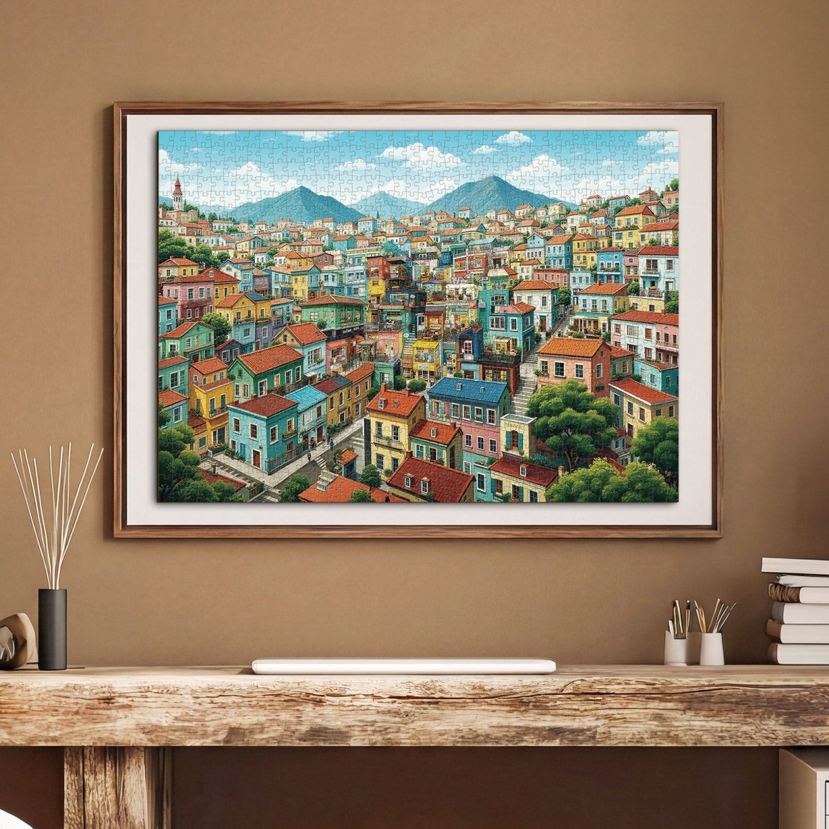 Artistic 1000 - Piece Cardboard Jigsaw Puzzle - Sunveil Village - KAAYEE Puzzle