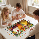 Artistic 1000 - Piece Cardboard Jigsaw Puzzle - The Floral Chicken Club - KAAYEE Puzzle