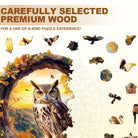 Autumn Owl Wooden Jigsaw Puzzle - KAAYEE Puzzle