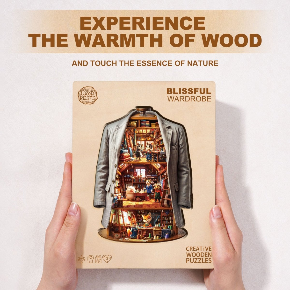 Blissful Wardrobe Wooden Jigsaw Puzzle - KAAYEE Puzzle
