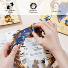 Blue Dragon Clock DIY Wooden Puzzle - KAAYEE Puzzle