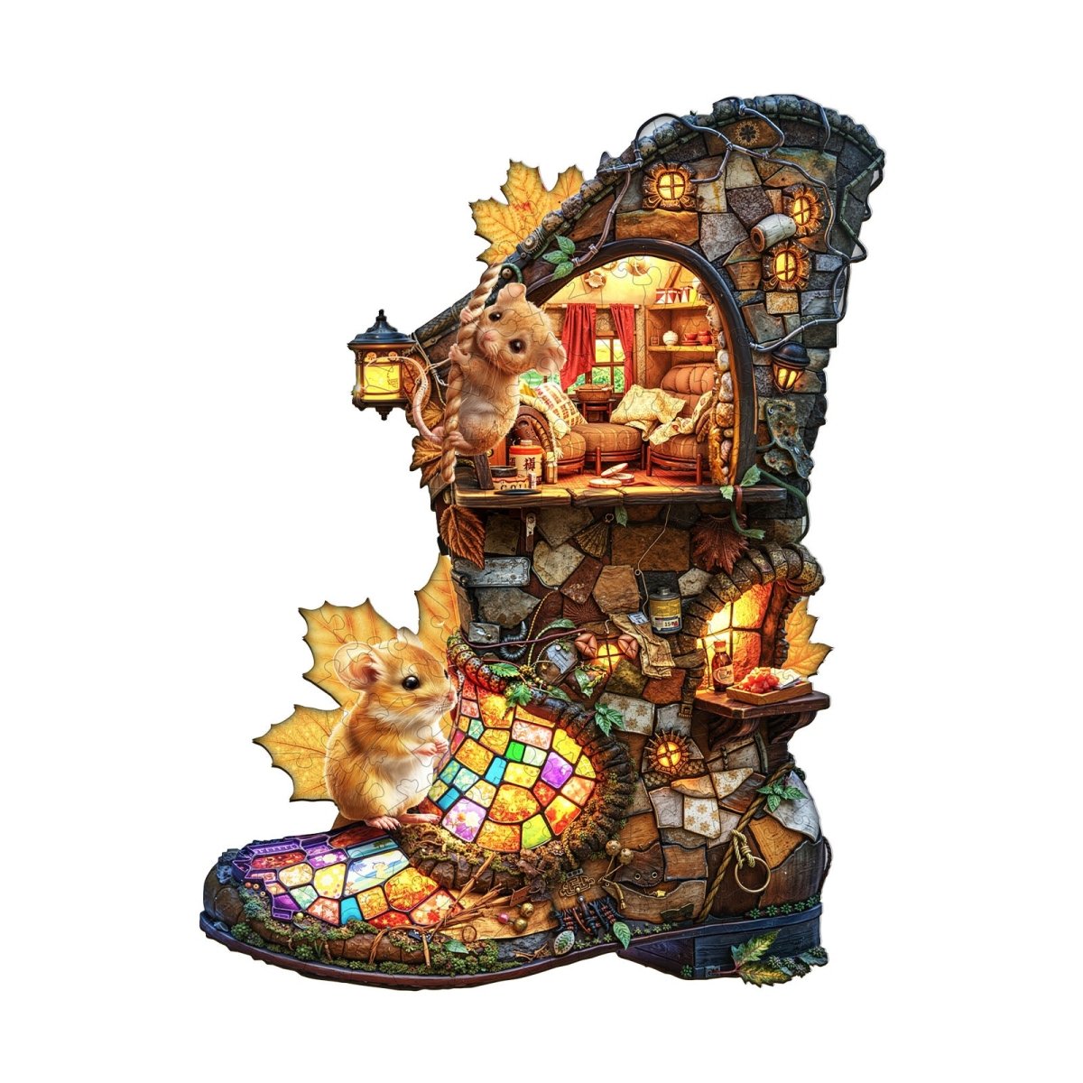 boot hut Wooden Jigsaw Puzzle - KAAYEE Puzzle