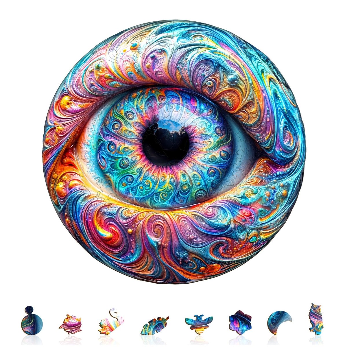 Brilliant eyes Wooden Jigsaw Puzzle - KAAYEE Puzzle